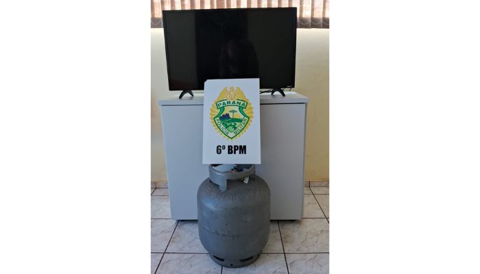 Foto - PMPR Catanduvas – Residência é alvo de furto e PMPR recupera objetos furtados